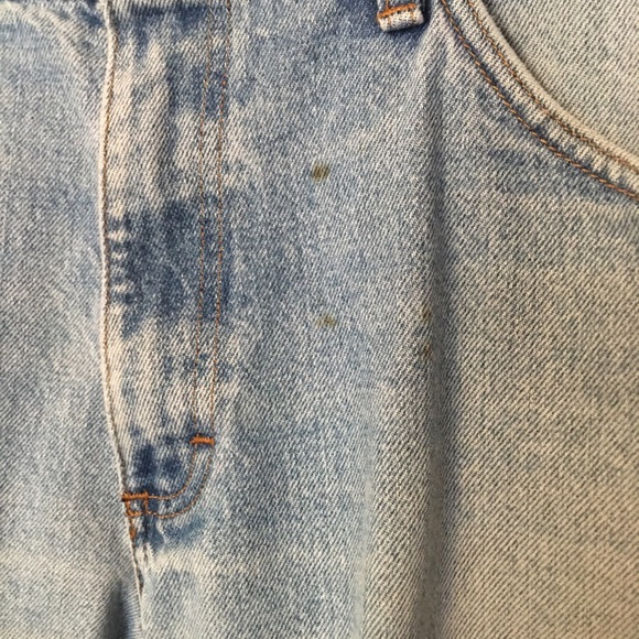 Diamond Gusset Mens 36x30 Straight Leg Jeans Blue Zip Fly Light Wash. - Picture 8 of 12